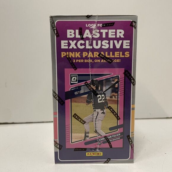 2021 Donruss Optic Baseball Blaster Box w/ Pink Parellel pack FACTORY SEALED - Picture 2 of 3